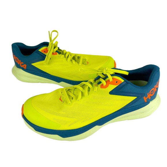 Hoka One One Zinal Evening Primrose Blue Coral Trail Running Sneakers 11.5D Mens - Picture 5 of 16